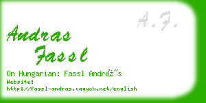 andras fassl business card